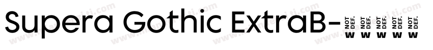 Supera Gothic ExtraB字体转换